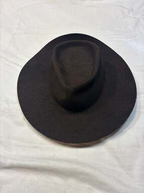 Vintage American Hat Company Dark Brown Felt Cowboy Hat
